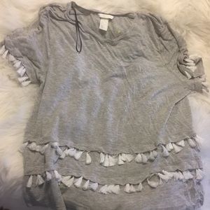 H&M shirt with tassels